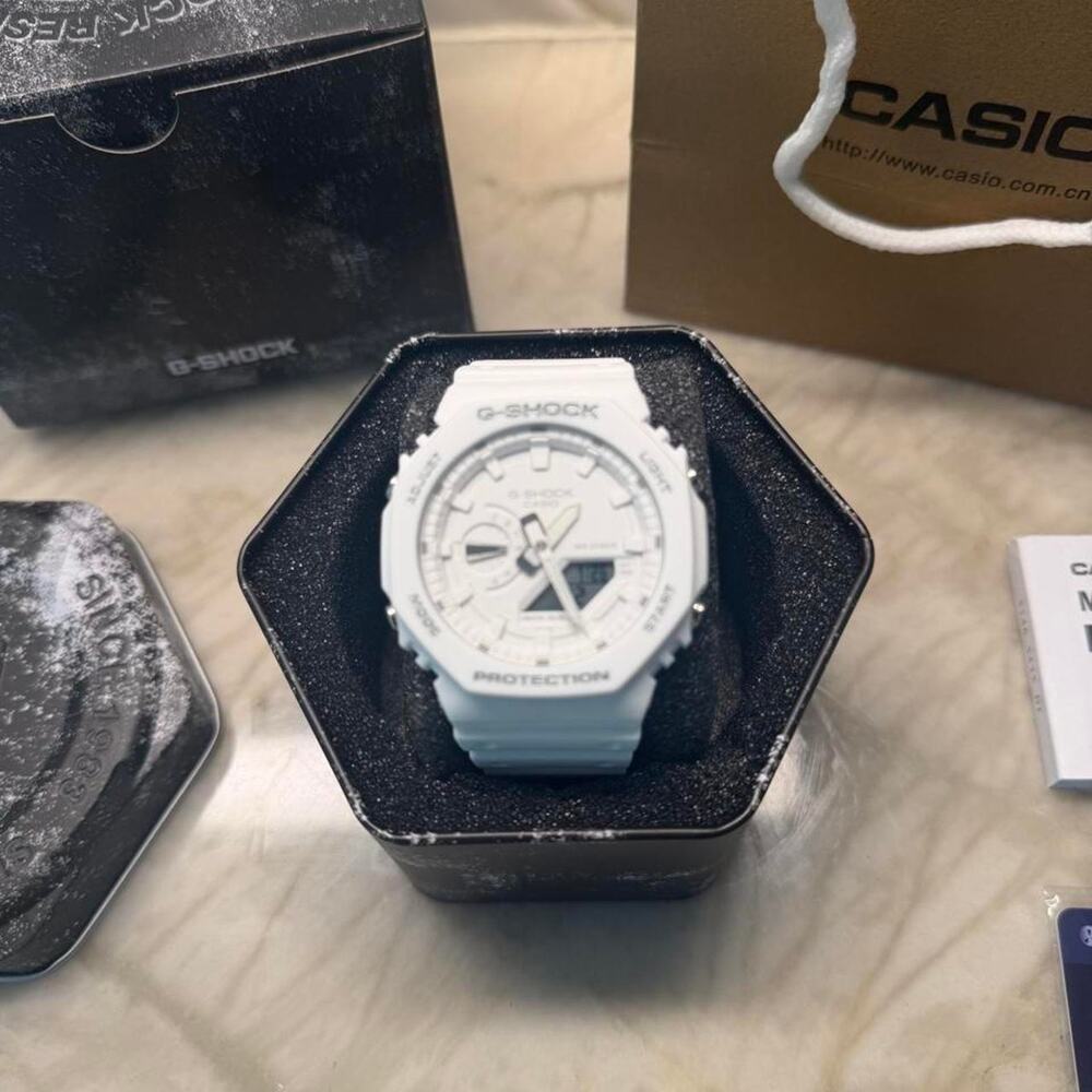 Full White Men's Adjustable Watch